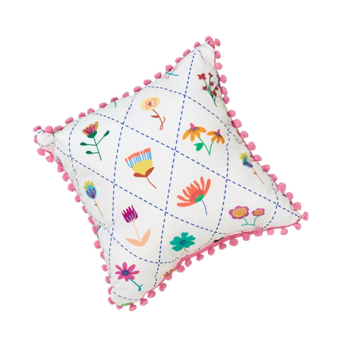 Flower Scent Pompom Cushion
