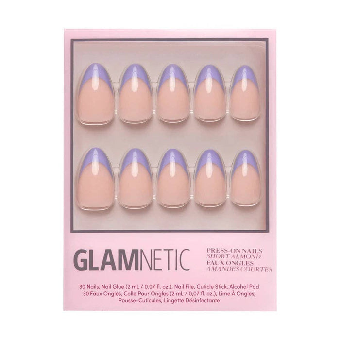 French Lilac Press-On Nails | Short Almond | Spring Purple
