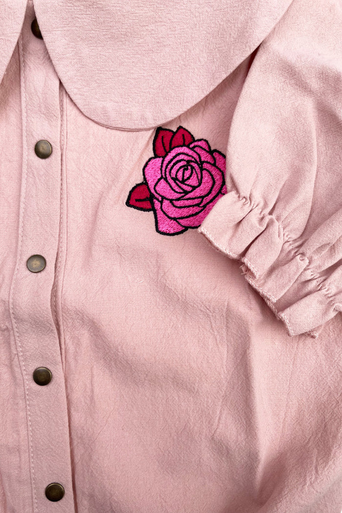 Frill Shirt Rose Pink
