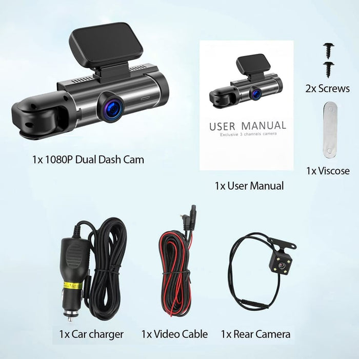 Dual recording (front and rear)