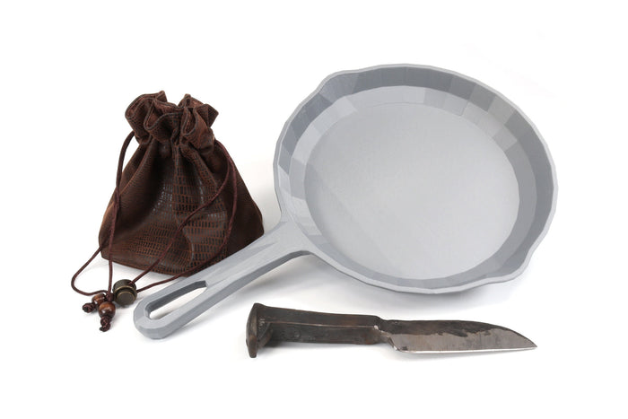 Frying Pan DIY Cosplay Prop Kit - Fortress Pans - Cooking Pan - Cookware - Cast Iron Skillet Pan Battleground Emergency Pan