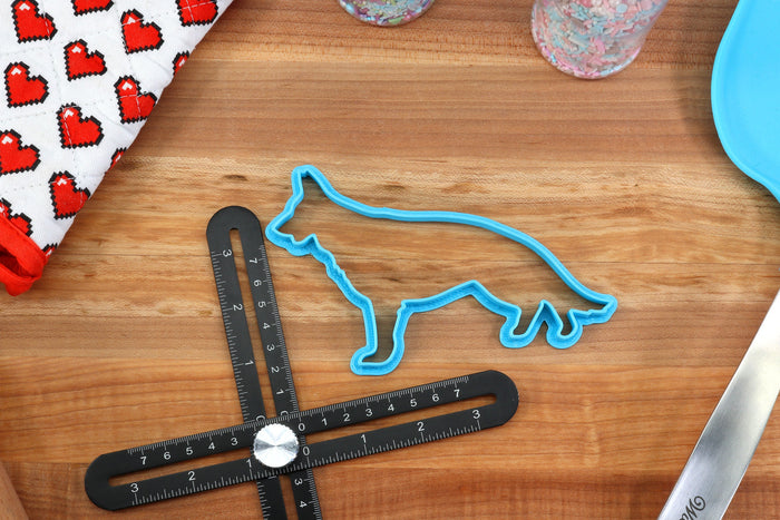 German Shepherd Cookie Cutters - Shepherd Face, Shepherd Outline, Sitting Shepherd, Flower Shepherd - German Shepherd Gift