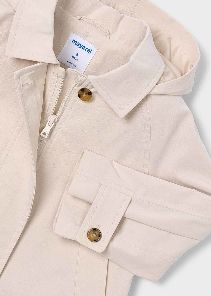 Girl Trench Windbreaker - Wee Bee Baby Boutique
