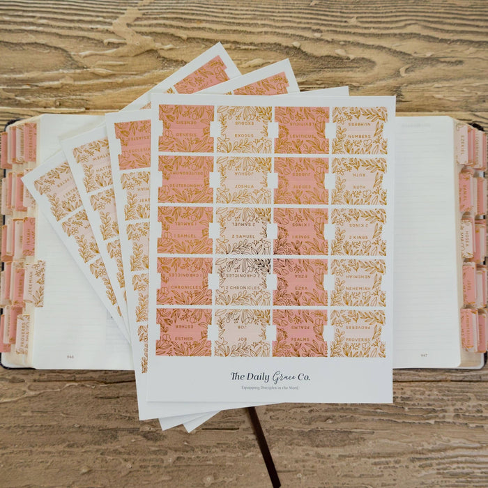 Gold Foil Bible Tabs - Melon