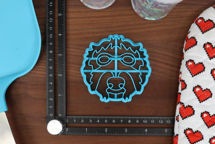 Goldendoodle Dog Cookie Cutters - Detailed Goldendoodle, Goggles Goldendoodle, Goldendoodle Face, Doodle Outline, Goldendoodle Sitting