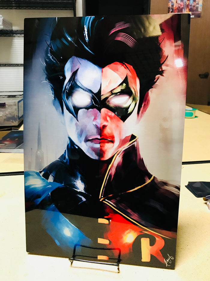 Guardian of the Night Split [Metal Print] - Wizyakuza.com