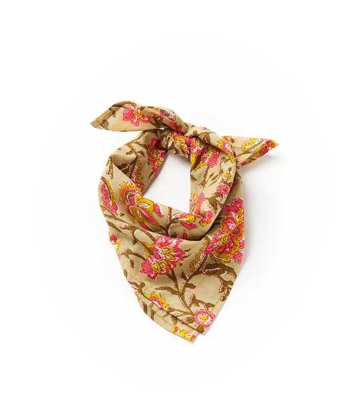 Hand Block Print Bandana