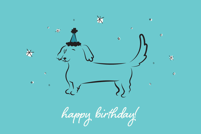 Happy Birthday 3 Dog Greeting Cards by Chloe Cole