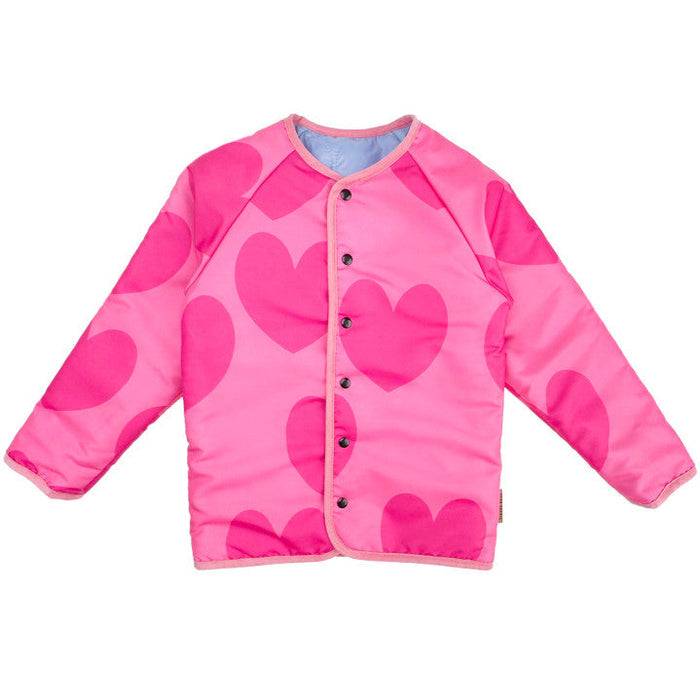 Hearts Reversible Jacket Pink