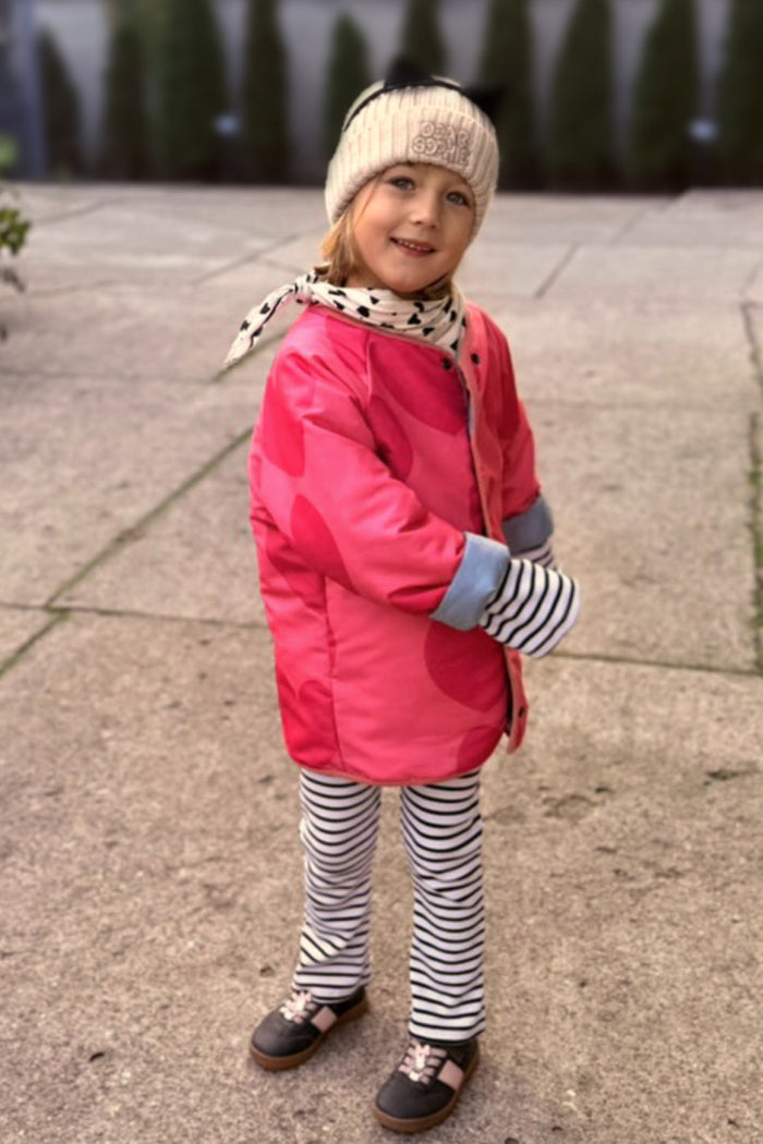Hearts Reversible Jacket Pink