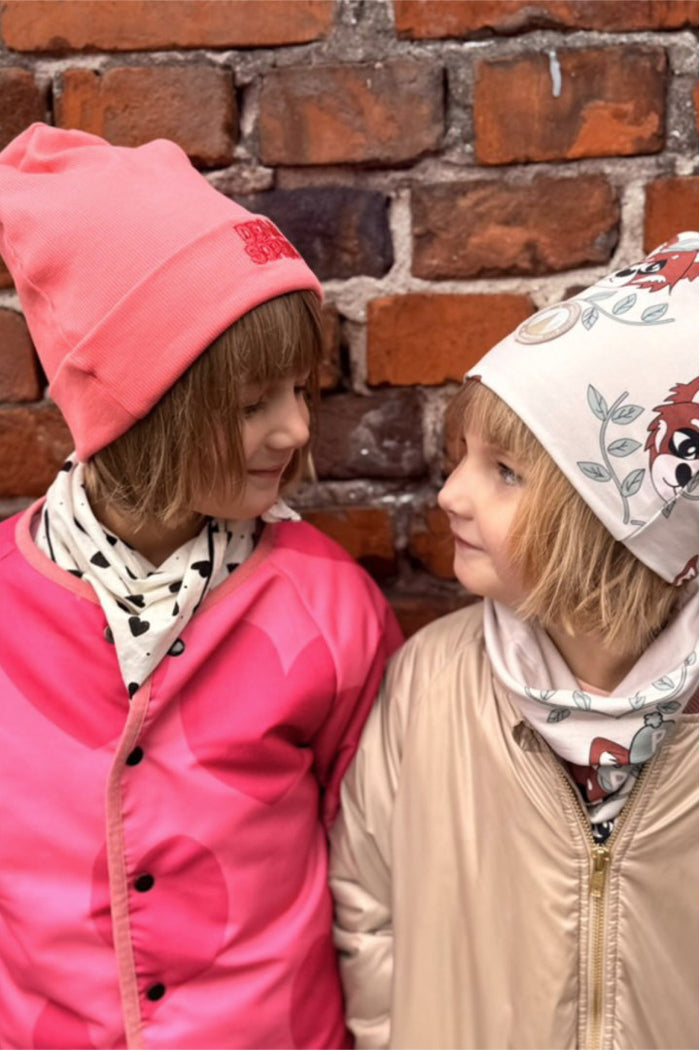Hearts Reversible Jacket Pink