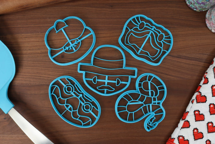 Hognose Snakes Cookie Cutters - Gentleman Hognose, Hognose Face, Shy Hognose, Smiling Hognose, Western Hognose - Reptile Owners