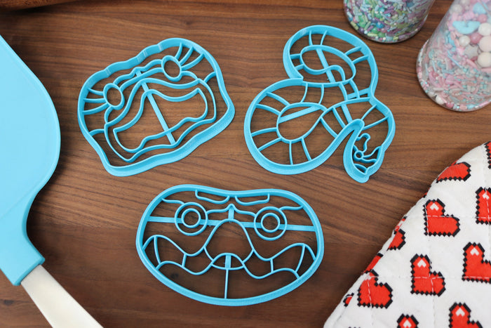 Hognose Snakes Cookie Cutters - Gentleman Hognose, Hognose Face, Shy Hognose, Smiling Hognose, Western Hognose - Reptile Owners