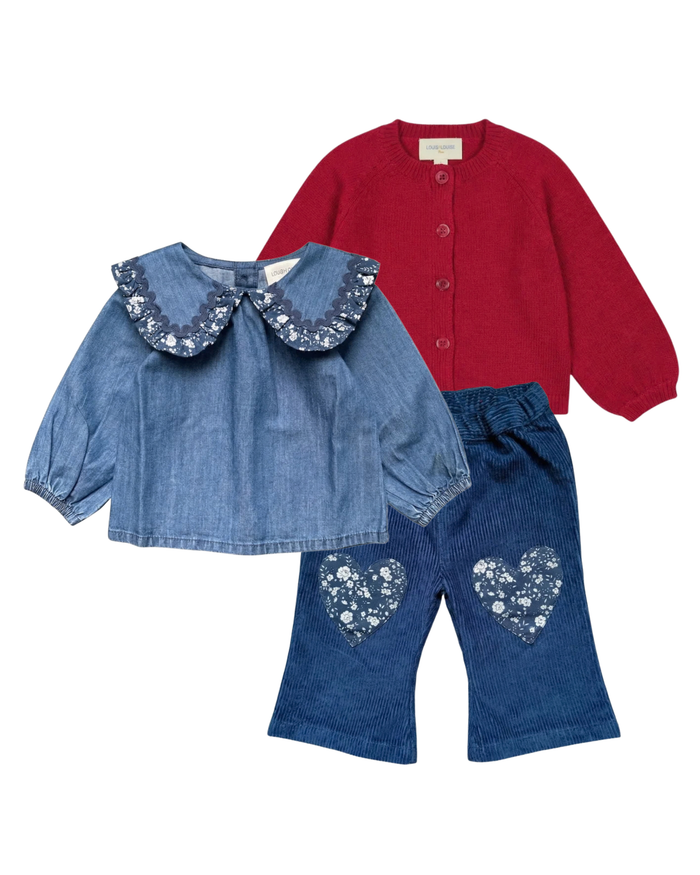 Holly Trouser Big Corduroy Navy