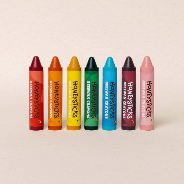 Honeysticks Beeswax Crayons Super Jumbos 7pk - Wee Bee Baby Boutique