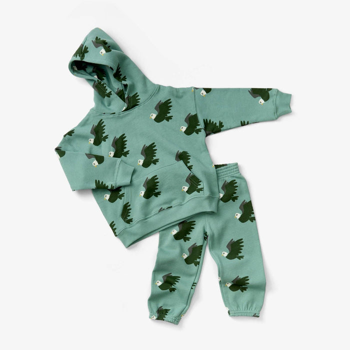 Hoodie - Eagle | Forest - Wee Bee Baby Boutique