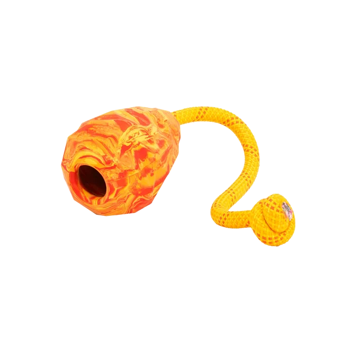 Huck-a-Cone Rubber Tug Dog Toy