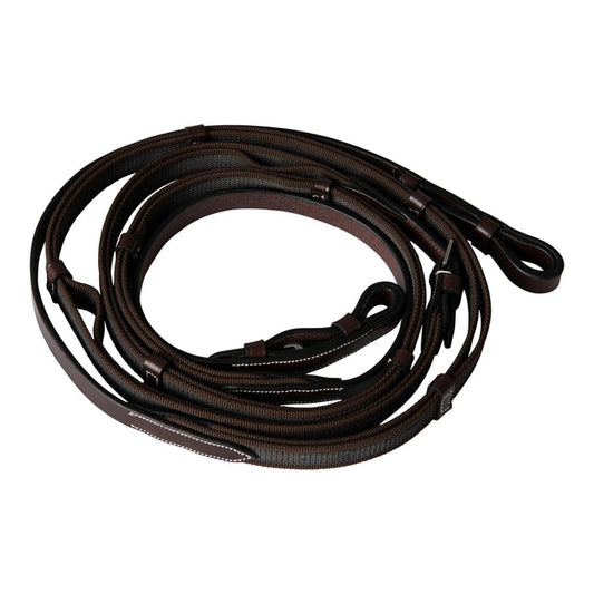 Huntley Equestrian - Huntley Equestrian Double Layer Web Grip Reins - Full