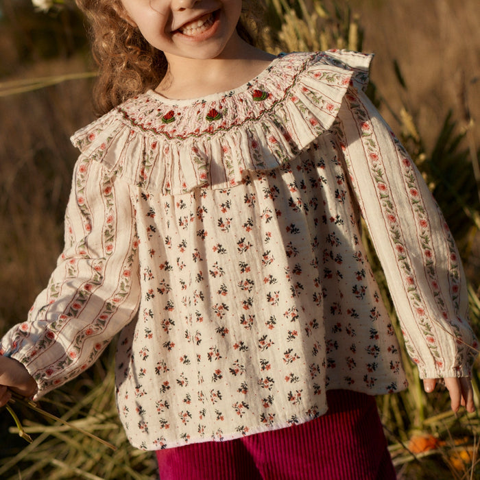 Ilaria Blouse CR. Pink S-CR Flow B