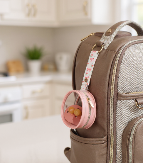 Itzy Paci Case - Ribbons & Roses - Wee Bee Baby Boutique