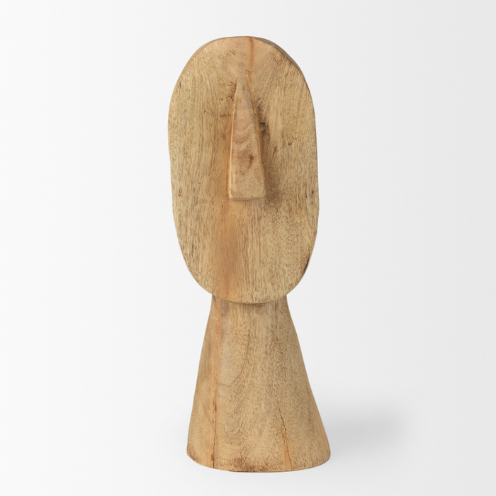 Ivan Wooden Head Sculpture-Size Large: Available at City Home PDX