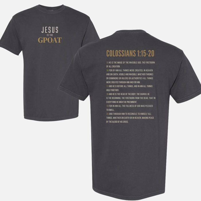 Jesus is the GPOAT Colossians Back Design