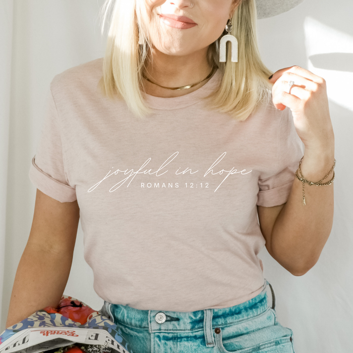 Joyful in Hope Soft Christian T-Shirt
