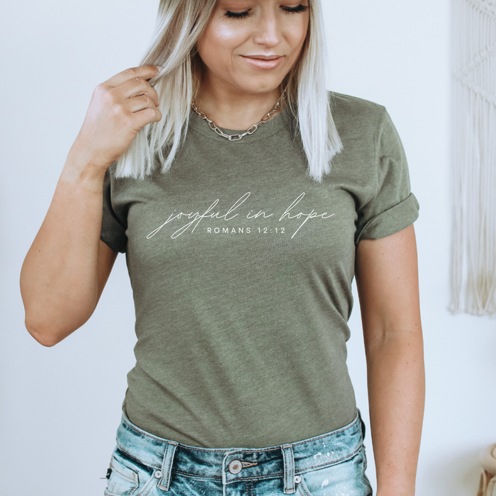 Joyful in Hope Soft Christian T-Shirt