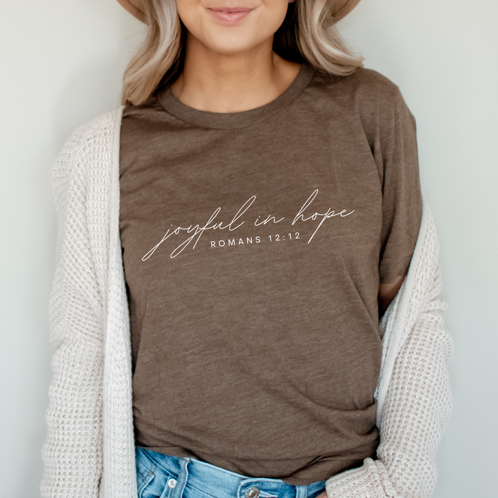 Joyful in Hope Soft Christian T-Shirt