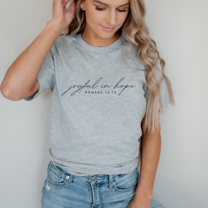 Joyful in Hope Soft Christian T-Shirt