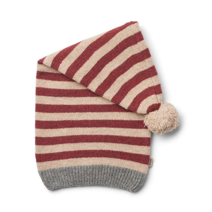 Knitted Christmas Hat Red Stripe