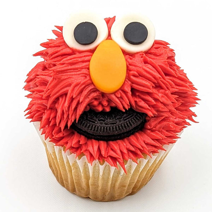 Large Cupcake: Elmo Face