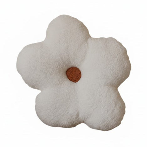 Large Daisy Pillow Ecru