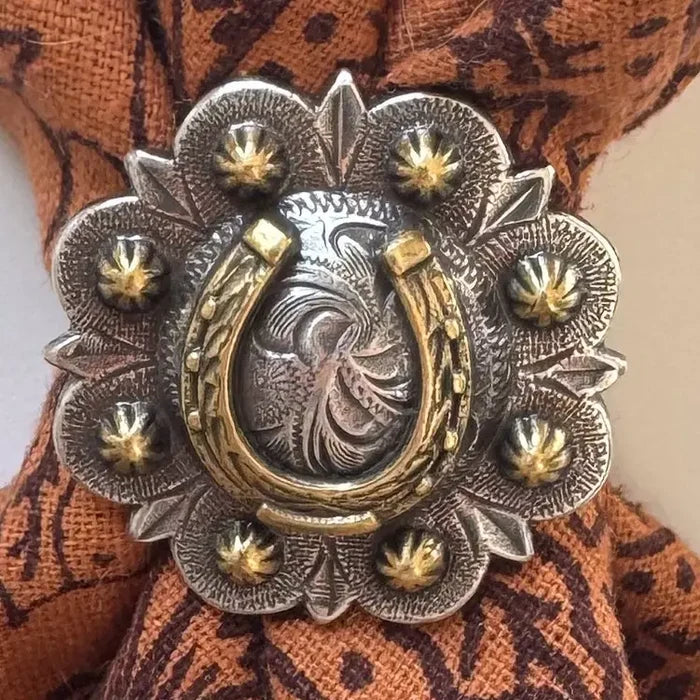 Last Chance Textiles - Concho Scarf/Bandana Slide - La Lovely Vintage