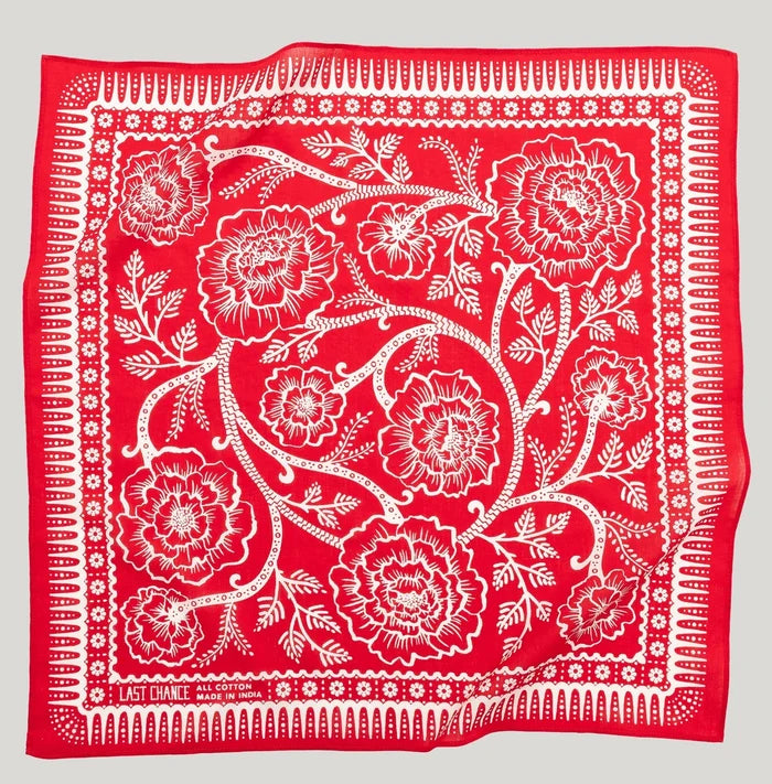 Last Chance Textiles - Cotton Bandana - La Lovely Vintage