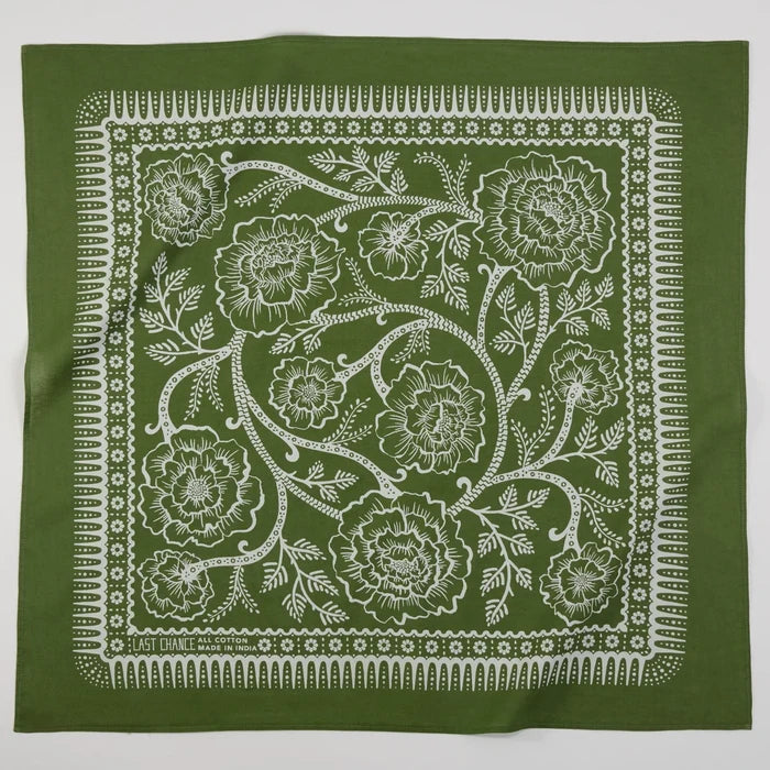 Last Chance Textiles - Cotton Bandana - La Lovely Vintage