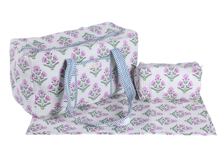 Lavender's Diaper Bag Set Blue