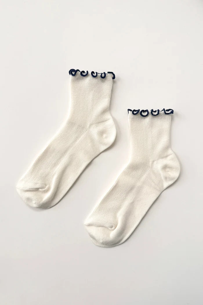 Le Bon Shoppe - Petit Ruffled Modal Sock - La Lovely Vintage