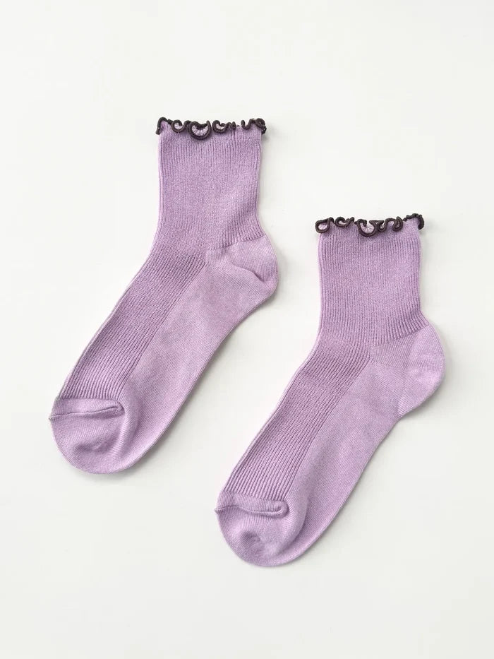 Le Bon Shoppe - Petit Ruffled Modal Sock - La Lovely Vintage