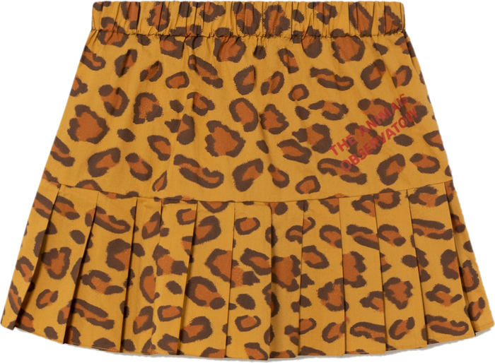 Leopard Bird Skirt Yellow