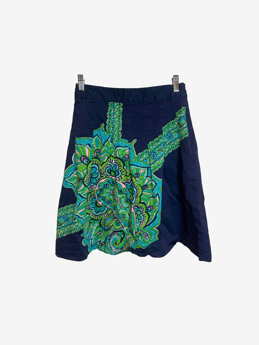 Lilly Pulitzer Navy Pleated Mini Skirt image 0