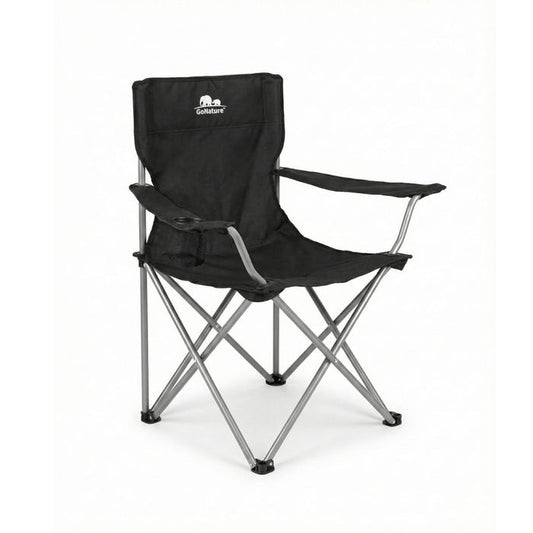 כסא שטח Lite Camping קל משקל, אוורירי, עם ידיות נוחות, מפלדה.