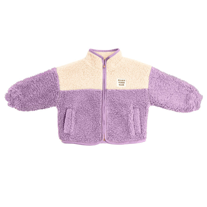 Little Teddy Smiley Jacket Happy Lilac