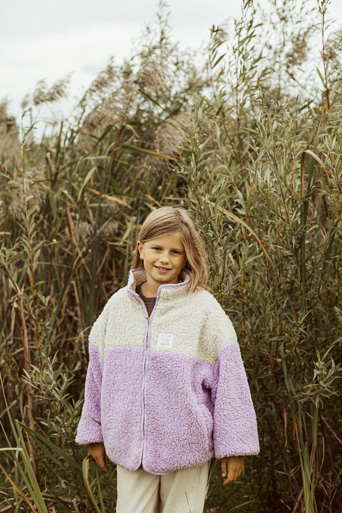 Little Teddy Smiley Jacket Happy Lilac