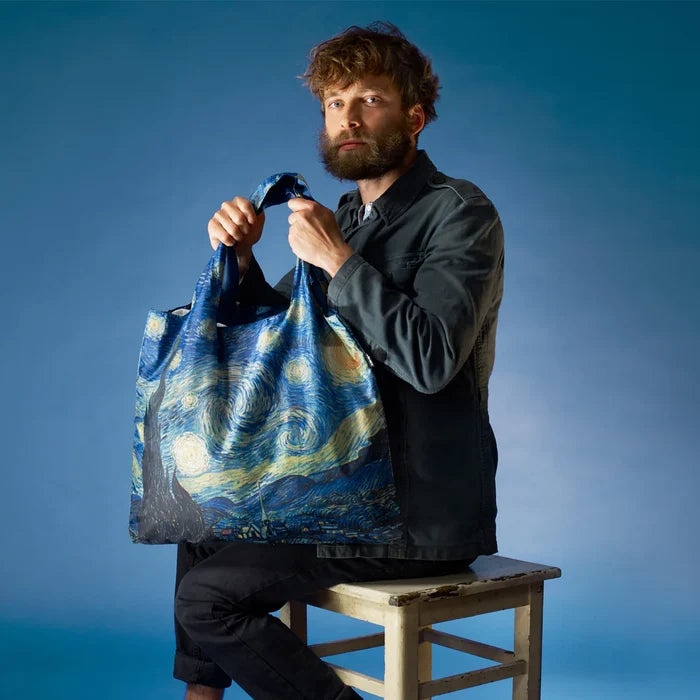 LOQI Tote Bag Museum Collection - Starry Night by Vincent Van Gogh
