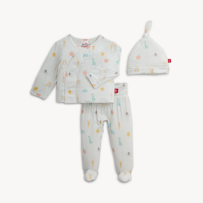 Magnetic Me Lullaby Sky Blue Take-Me-Home Kimono Set