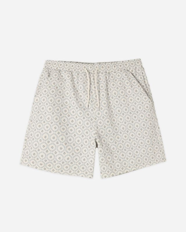 Men's Basic Boardshort | Green Fleur - Wee Bee Baby Boutique