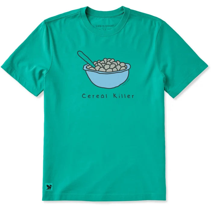 Men's Cereal Killer Short Sleeve Crusher Cotton Tee Shirt
