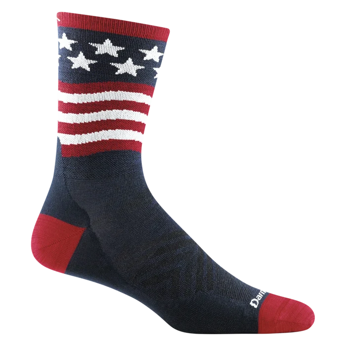 Men's Patriot Micro Crew Ultra-Lightweight No Cushion Running Socks