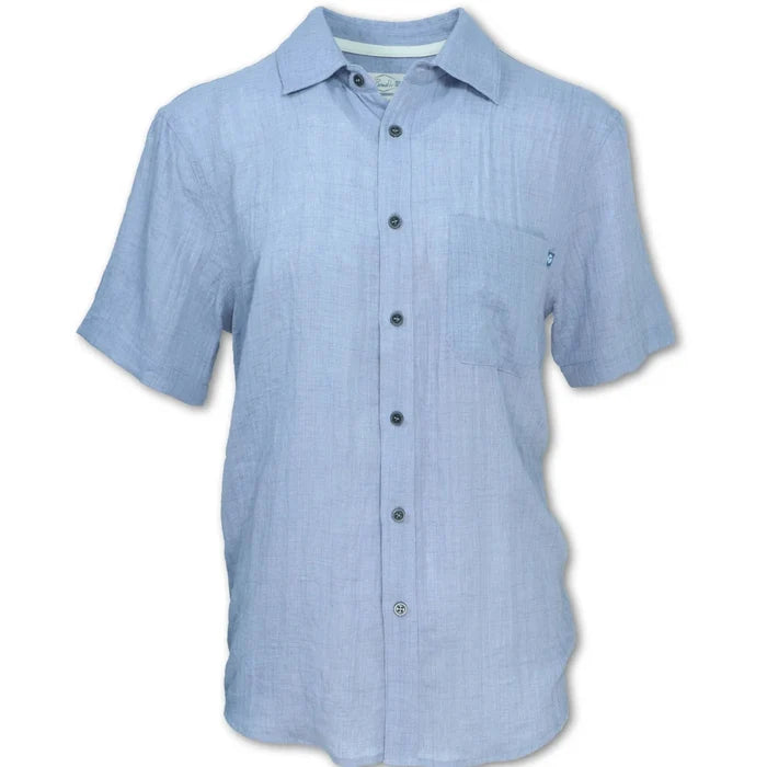 Men's Short Sleeve Crosshatch Buttondown Shirt